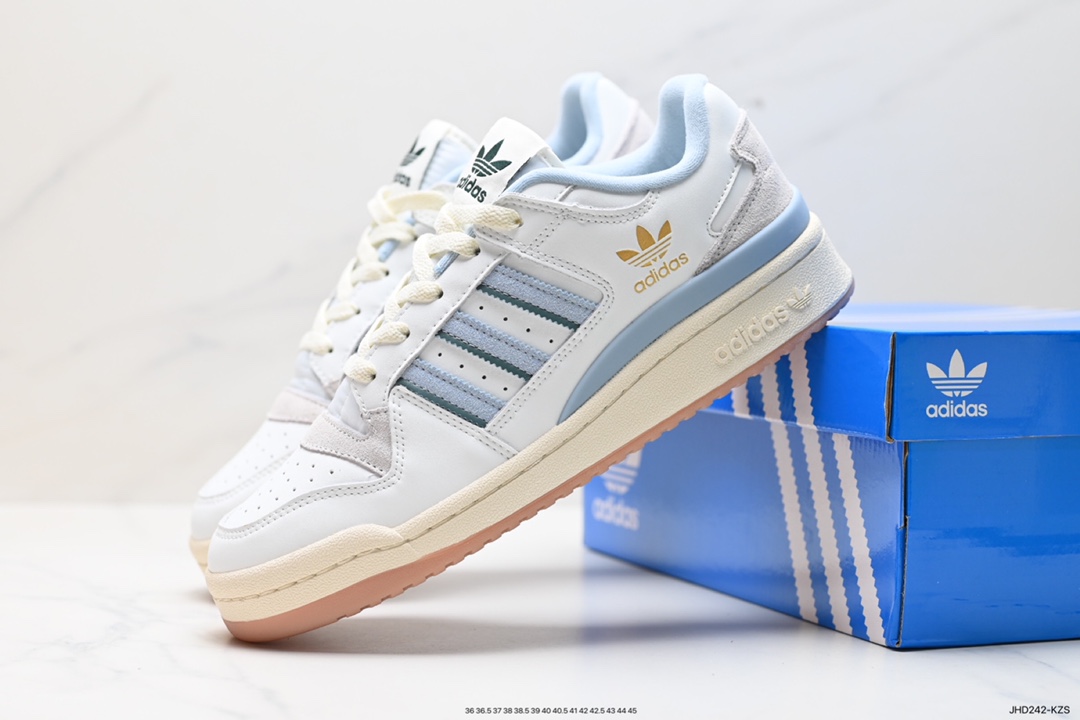 190 Adidas Forum EXHIBIT Low 三叶草低邦经典魔术贴复古板鞋 IG3964