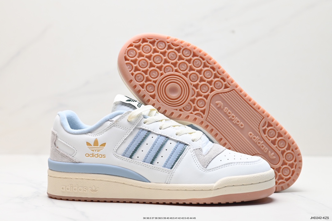 190 Adidas Forum EXHIBIT Low 三叶草低邦经典魔术贴复古板鞋 IG3964