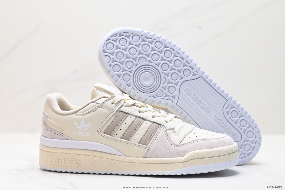 190 Adidas Forum EXHIBIT Low 三叶草低邦经典魔术贴复古板鞋 IG3964