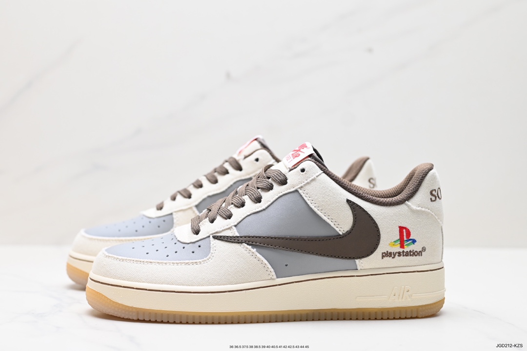 180 耐克NK Travis Scott x Playstation x Nike Air Force1 Low三方联名 BQ5826-208