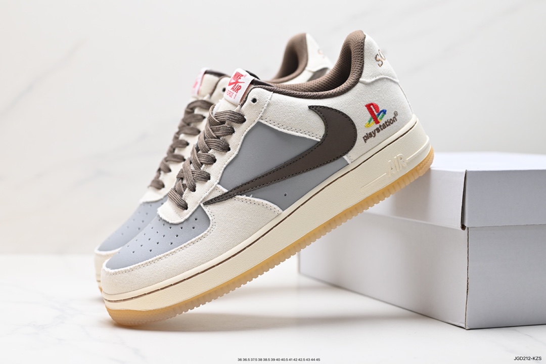 180 耐克NK Travis Scott x Playstation x Nike Air Force1 Low三方联名 BQ5826-208