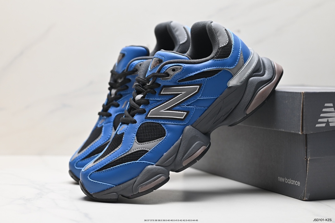 200 New Balance 9060”Black/Blue Agate“系列复古跑步鞋“玛瑙蓝灰黑”U9060NRH