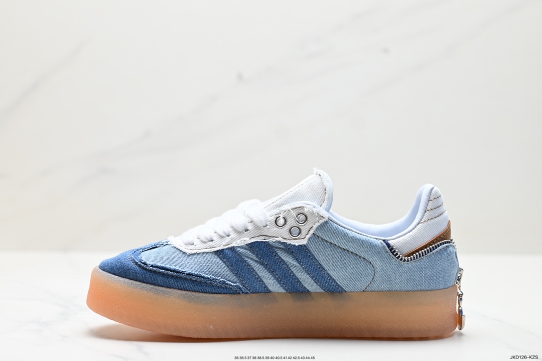 160 Adidas阿迪达斯三叶草SAMBA KITH CLARKS休闲鞋 德训鞋 复古板鞋经典运动鞋 II0001