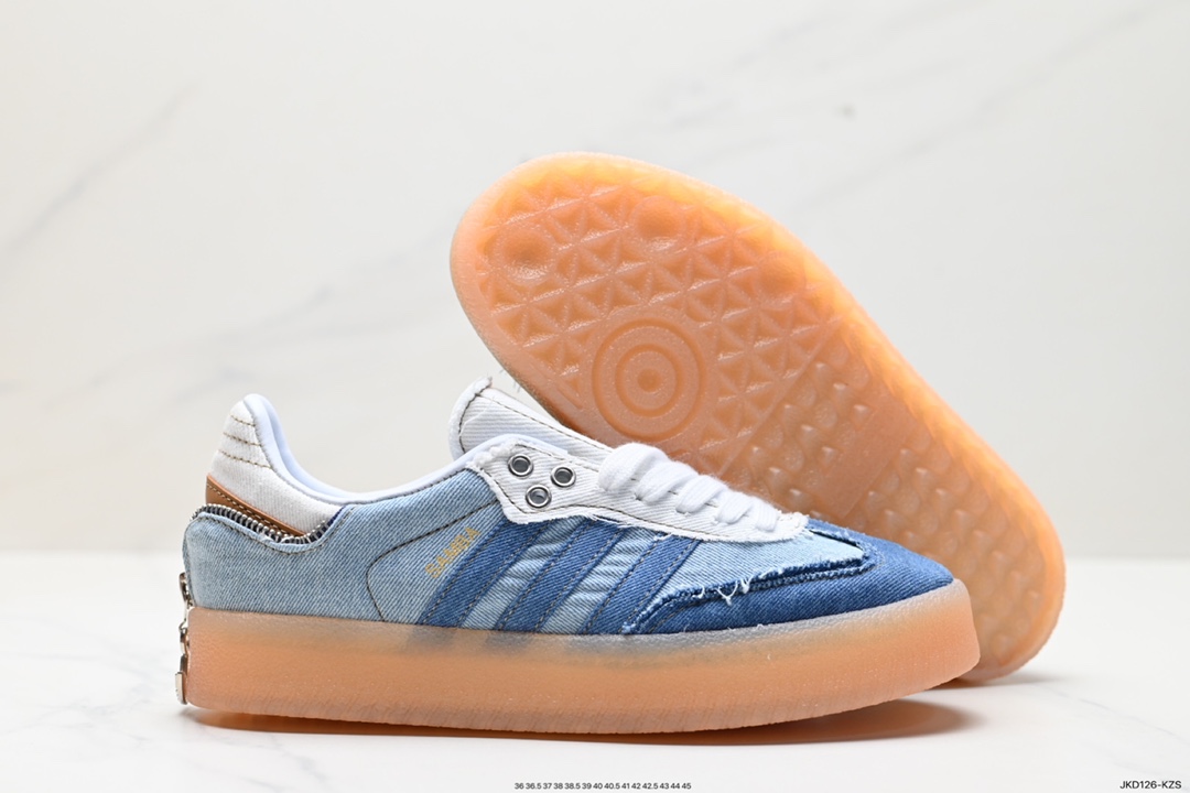 160 Adidas阿迪达斯三叶草SAMBA KITH CLARKS休闲鞋 德训鞋 复古板鞋经典运动鞋 II0001