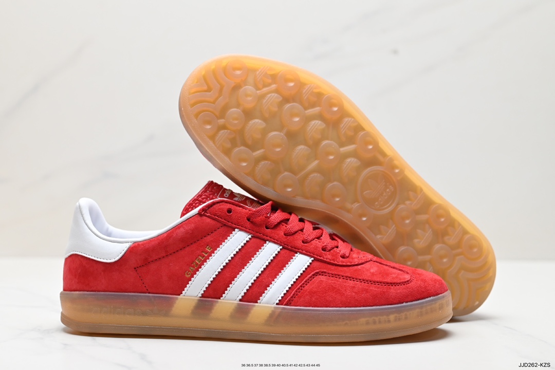 130 阿迪达斯Adidas Originals Gazelle Indoor 三叶草复古防滑耐磨低帮板鞋 HQ8717