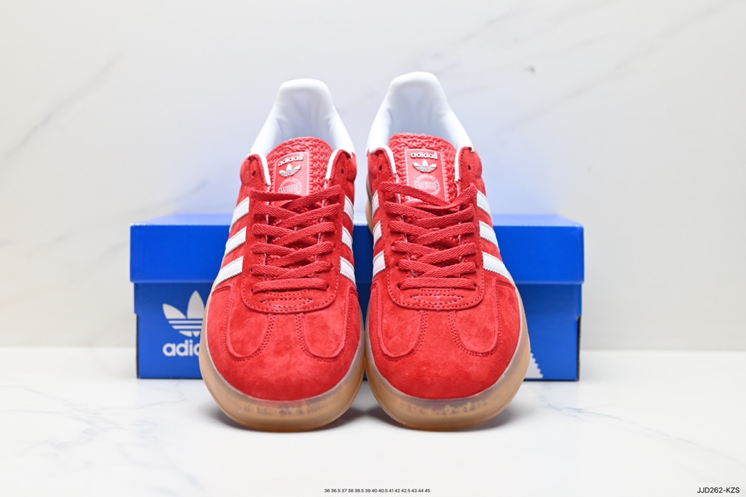 130 阿迪达斯Adidas Originals Gazelle Indoor 三叶草复古防滑耐磨低帮板鞋 HQ8717