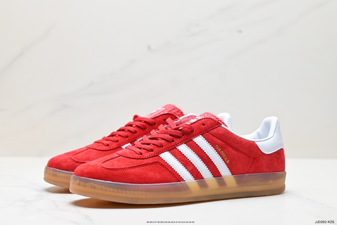 130 阿迪达斯Adidas Originals Gazelle Indoor 三叶草复古防滑耐磨低帮板鞋 HQ8717