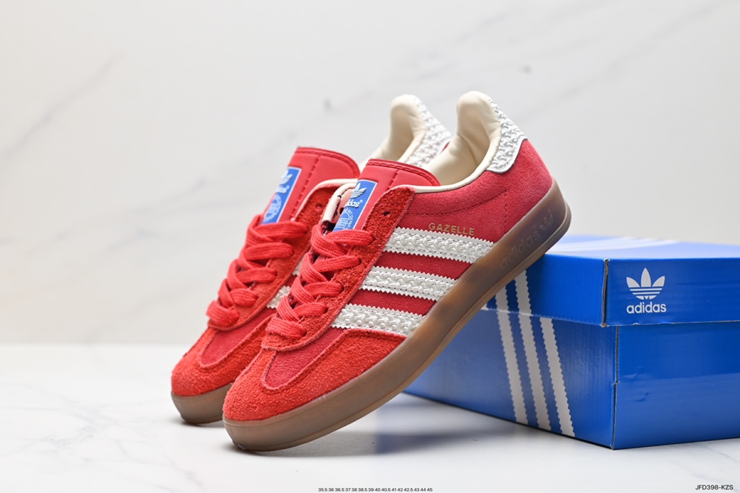 170 adidas Originals Gazelle INdoor 三叶草休闲防滑耐磨低帮板鞋 IF1808