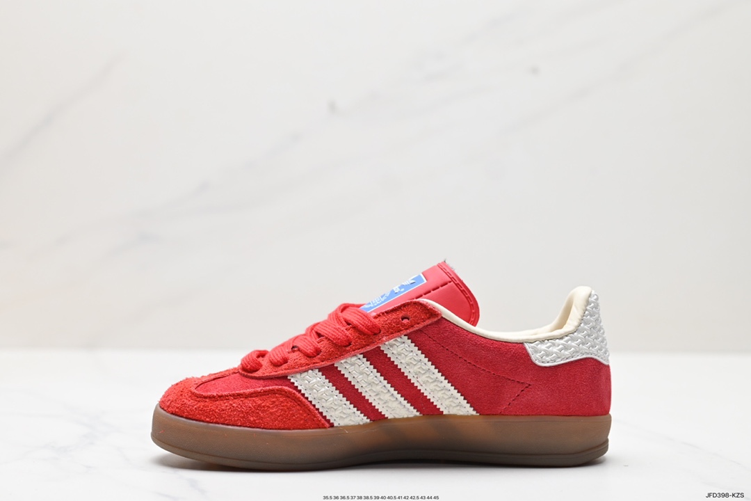 170 adidas Originals Gazelle INdoor 三叶草休闲防滑耐磨低帮板鞋 IF1808