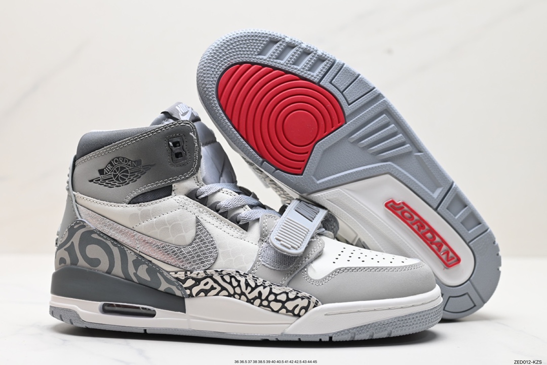 260 Nike Air Jordan Legacy 312 High”Wolf Grey”乔丹篮球鞋“灰太狼暗棕”AV3922-002