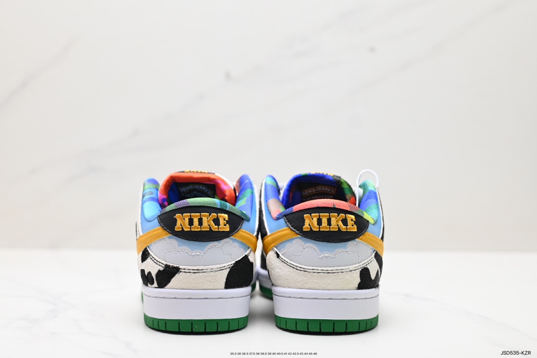 Ben & Jerry's x Nik/e SB Dunk Low Pro QS 牛奶淇冰淋男女滑板鞋  CU3244-100