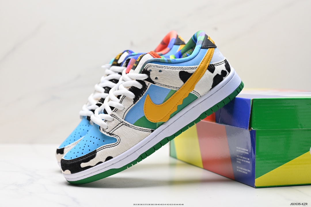 Ben & Jerry's x Nik/e SB Dunk Low Pro QS 牛奶淇冰淋男女滑板鞋  CU3244-100