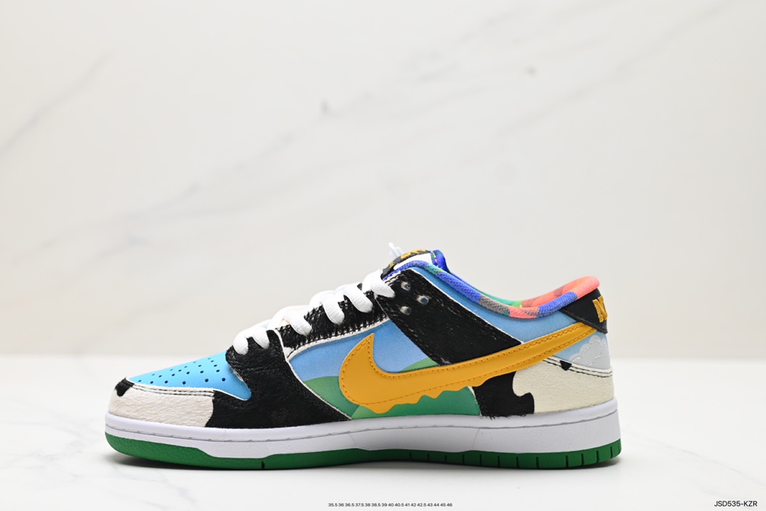 Ben & Jerry's x Nik/e SB Dunk Low Pro QS 牛奶淇冰淋男女滑板鞋  CU3244-100