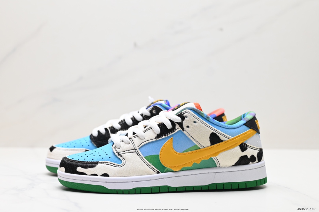 Ben & Jerry's x Nik/e SB Dunk Low Pro QS 牛奶淇冰淋男女滑板鞋  CU3244-100