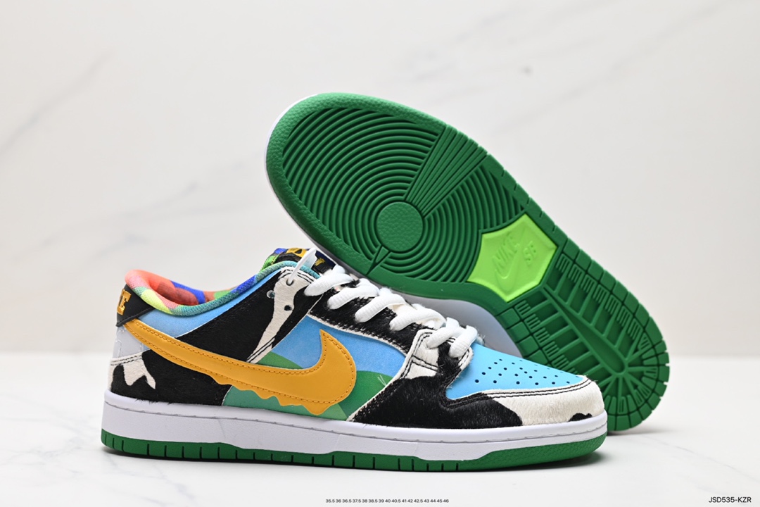 Ben & Jerry's x Nik/e SB Dunk Low Pro QS 牛奶淇冰淋男女滑板鞋  CU3244-100