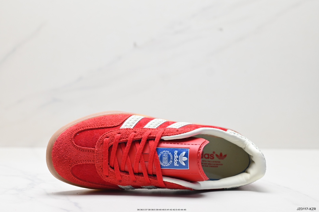 140 阿迪达斯Adidas Originals Gazelle Indoor 三叶草复古防滑耐磨低帮板鞋 IF1808