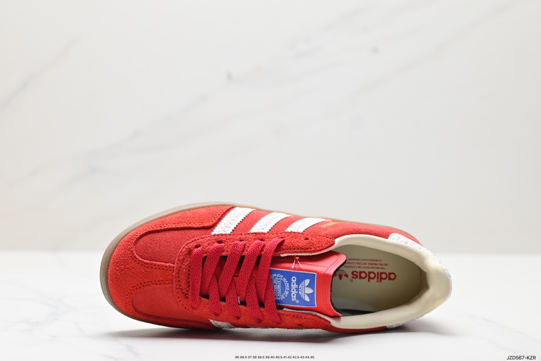 140 阿迪达斯Adidas Originals Gazelle Indoor 三叶草复古防滑耐磨低帮板鞋 IF1808