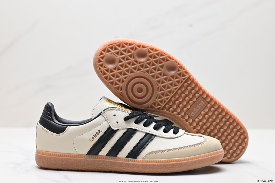 170 阿迪达斯三叶草Adidas Originals Samba Vegan OG”SPD“桑巴舞板鞋 ID0478