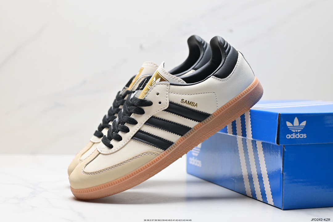 170 阿迪达斯三叶草Adidas Originals Samba Vegan OG”SPD“桑巴舞板鞋 ID0478