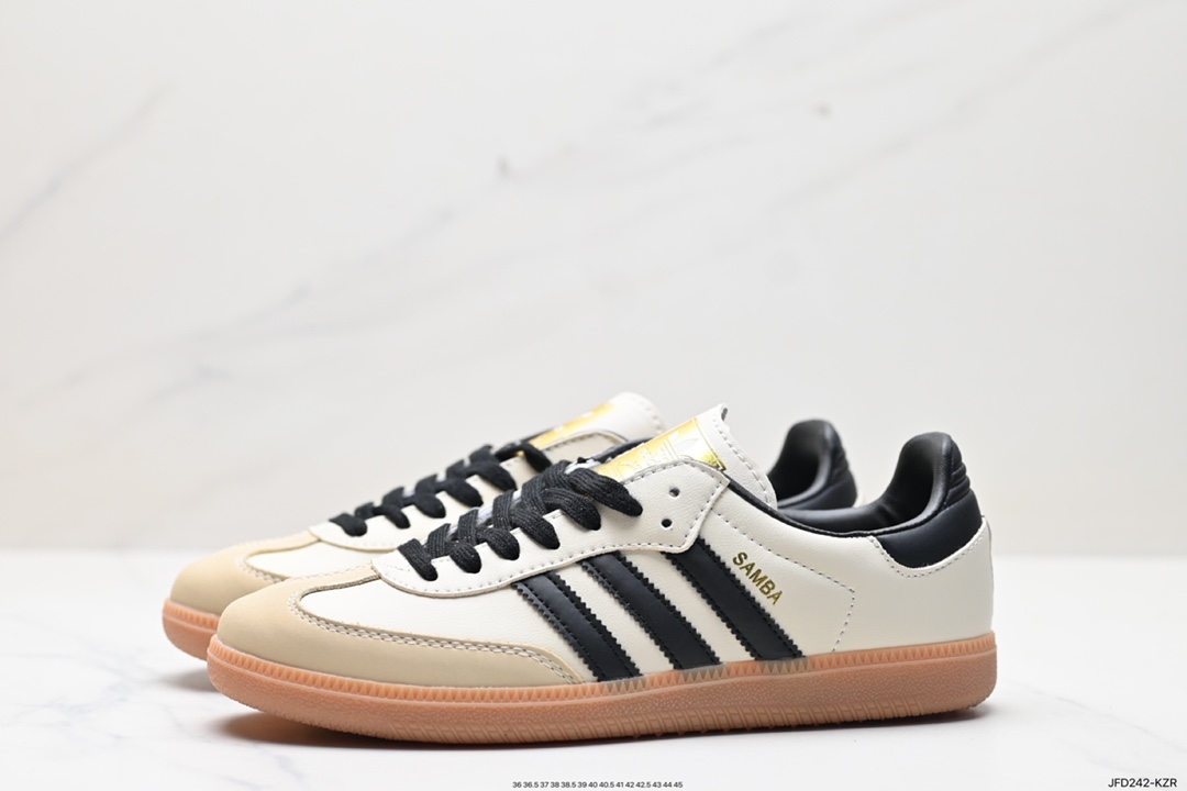 170 阿迪达斯三叶草Adidas Originals Samba Vegan OG”SPD“桑巴舞板鞋 ID0478