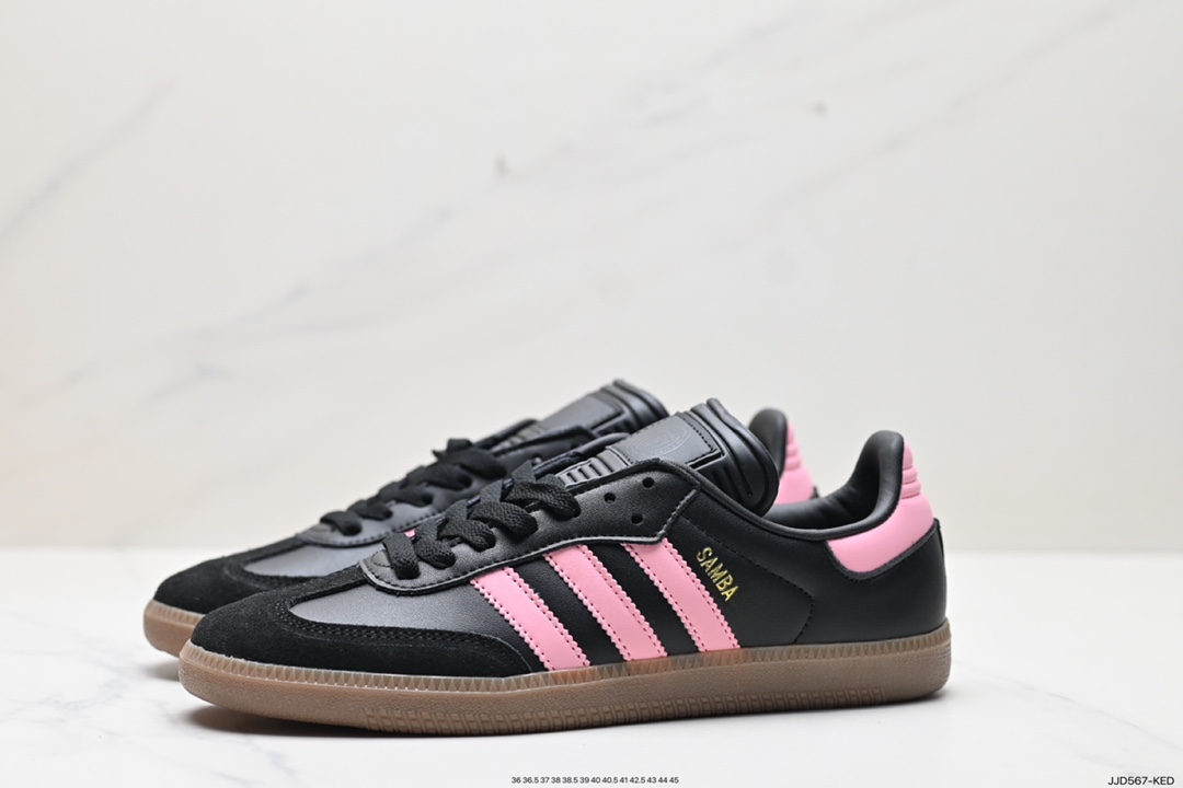 130 阿迪达斯 adidas SAMBA KITH CLARKS 三叶草复古休闲防滑耐磨低帮板鞋 IE8157