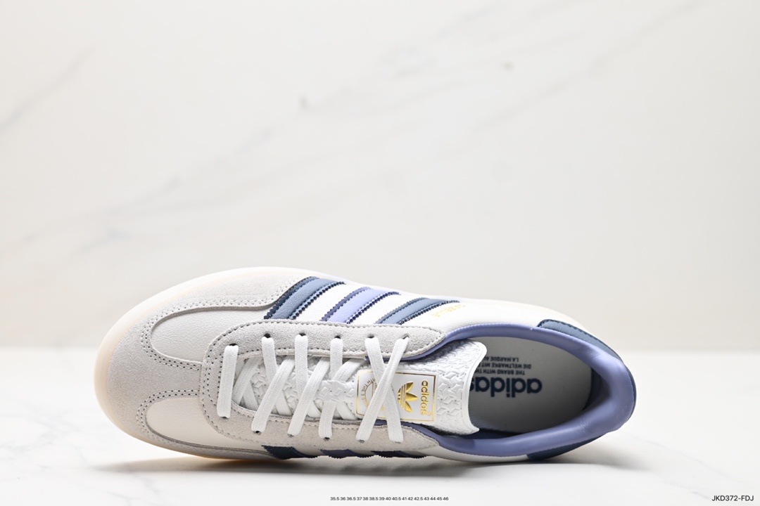 160 adidas Originals Gazelle INdoor 三叶草休闲防滑耐磨低帮板鞋 IG1643