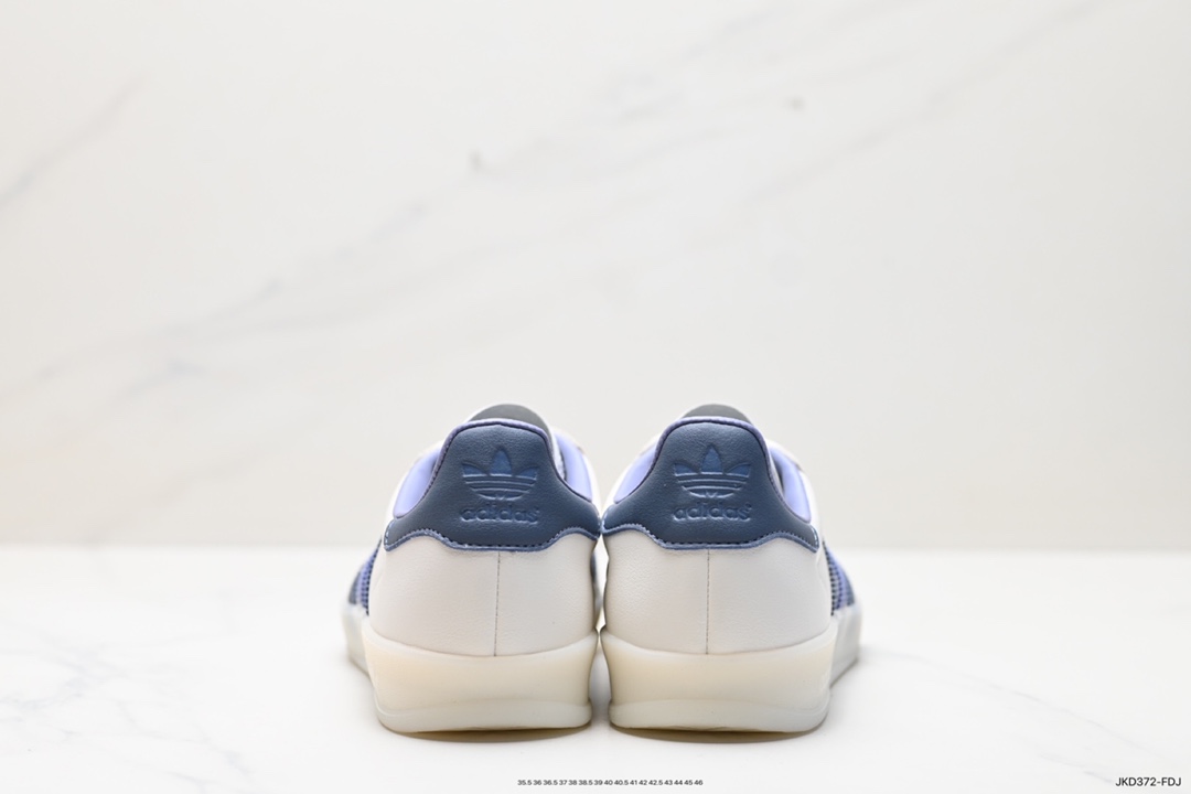 160 adidas Originals Gazelle INdoor 三叶草休闲防滑耐磨低帮板鞋 IG1643