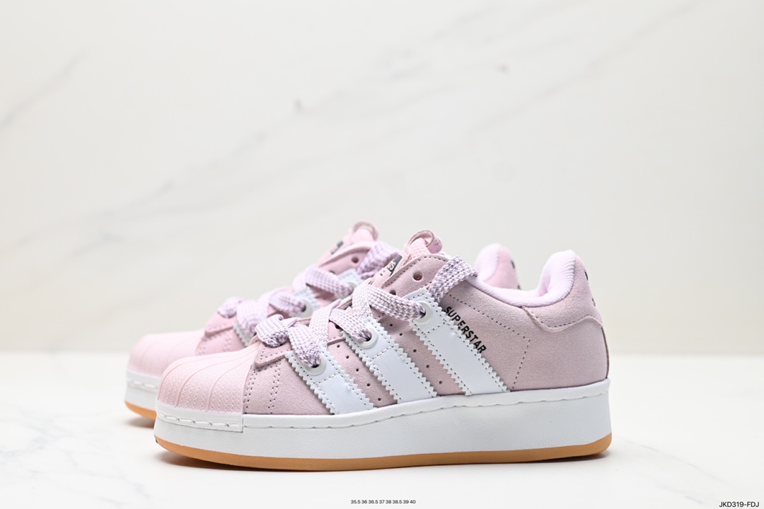 160 Adidas Originals Superstar XLG 贝壳头厚底休闲板鞋 lD0285