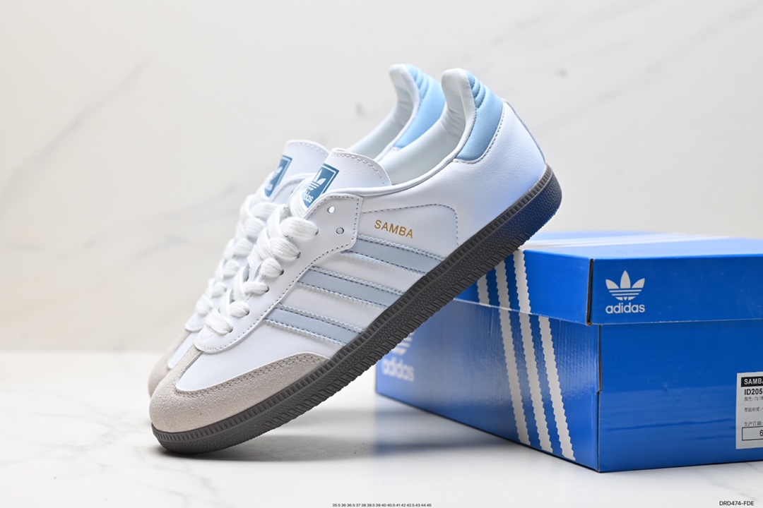 110 阿迪达斯 Sporty & Rich x Adidas Originals Samba OG 桑巴舞板鞋 HQ6075