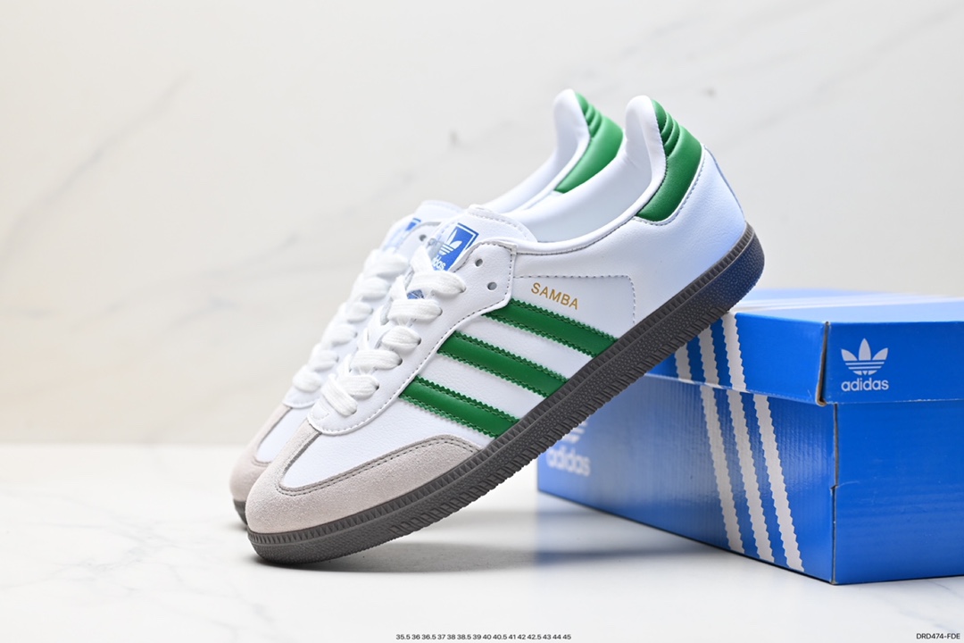 110 阿迪达斯 Sporty & Rich x Adidas Originals Samba OG 桑巴舞板鞋 HQ6075