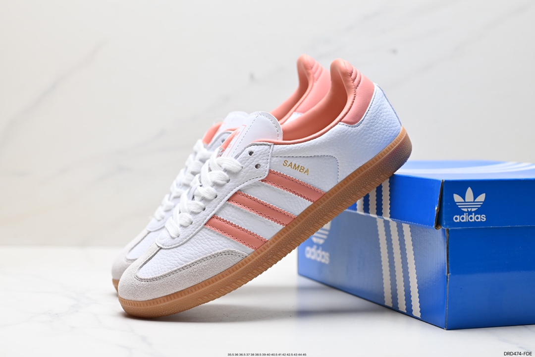 110 阿迪达斯 Sporty & Rich x Adidas Originals Samba OG 桑巴舞板鞋 HQ6075