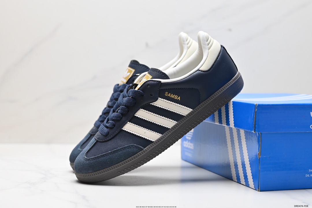 110 阿迪达斯 Sporty & Rich x Adidas Originals Samba OG 桑巴舞板鞋 HQ6075