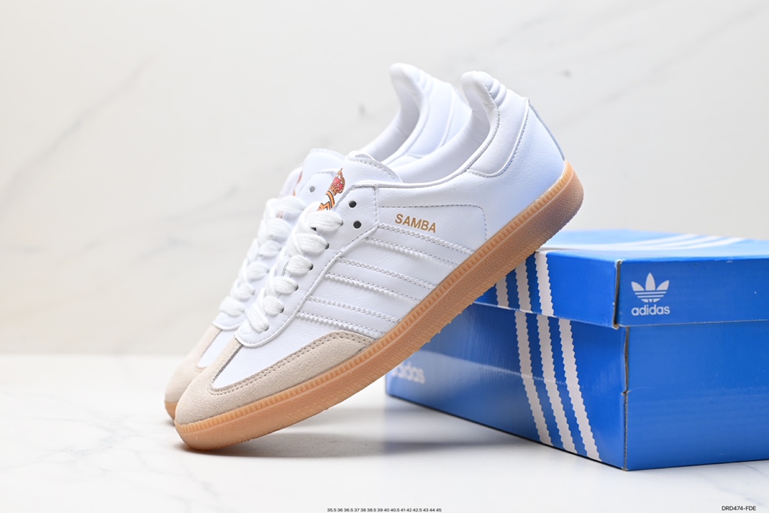 110 阿迪达斯 Sporty & Rich x Adidas Originals Samba OG 桑巴舞板鞋 HQ6075