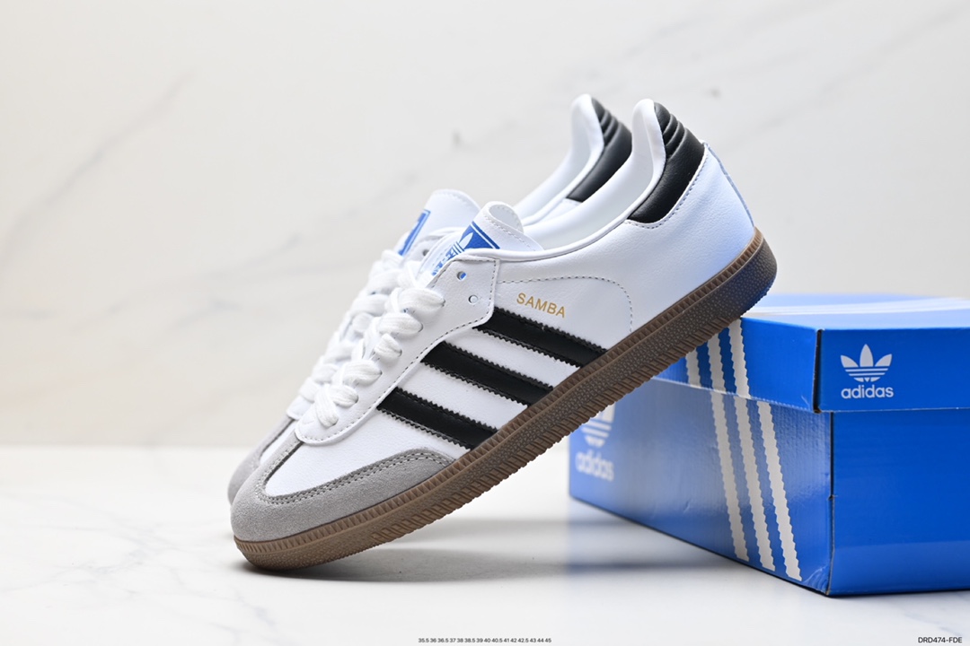 110 阿迪达斯 Sporty & Rich x Adidas Originals Samba OG 桑巴舞板鞋 HQ6075