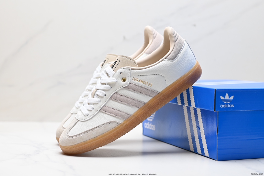 110 阿迪达斯 Sporty & Rich x Adidas Originals Samba OG 桑巴舞板鞋 HQ6075