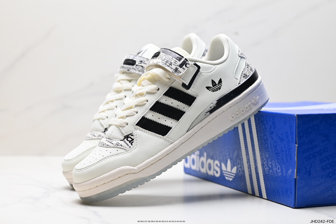 190 Adidas Forum EXHIBIT Low 三叶草低邦 经典魔术贴复古板鞋  IG2998