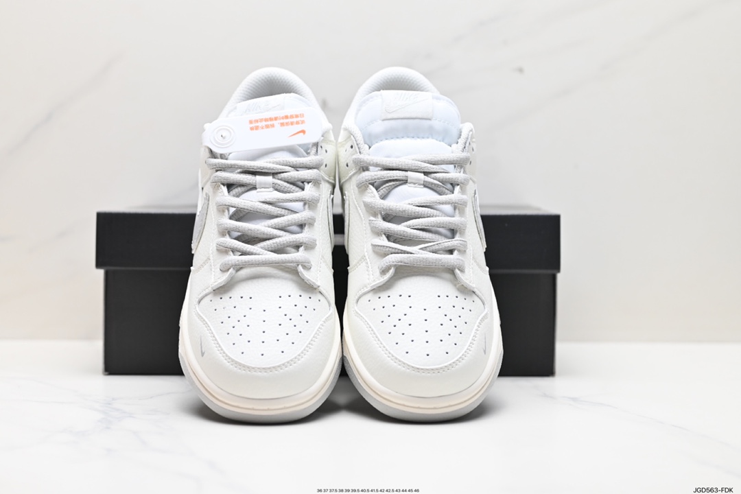 180 Supreme x Nike By You SB Dunk Low Retro SP扣篮板鞋“Sup米白烟灰车线” RM2308-233