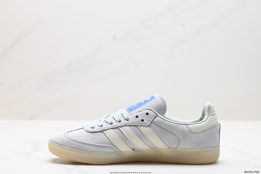 阿迪达斯Adidas originals Gazelle Indoor ”浅绿白“  IG6177