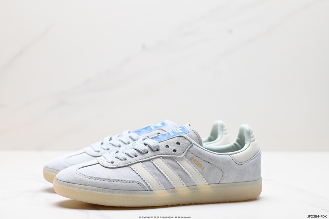 阿迪达斯Adidas originals Gazelle Indoor ”浅绿白“  IG6177