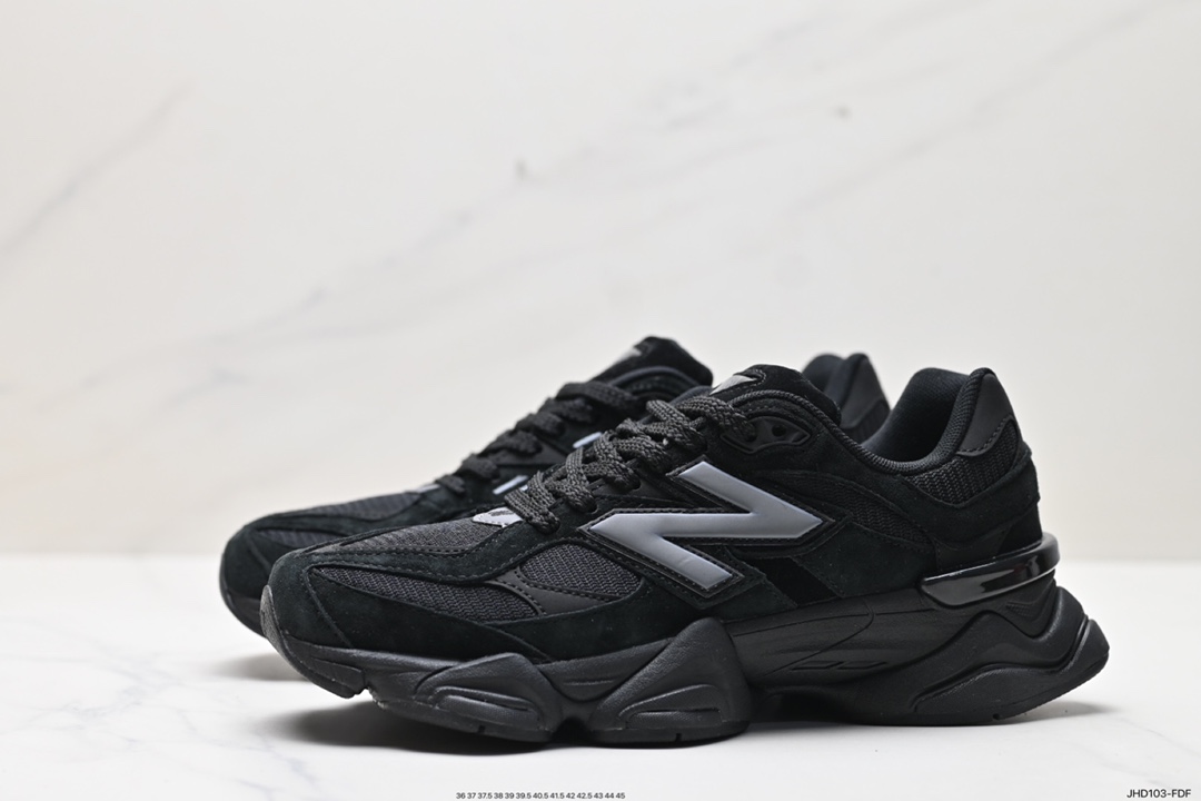 190 New Balance 9060”Triple Black”系列复古百搭老爹风跑步鞋“武士黑灰反光”U315060BPM