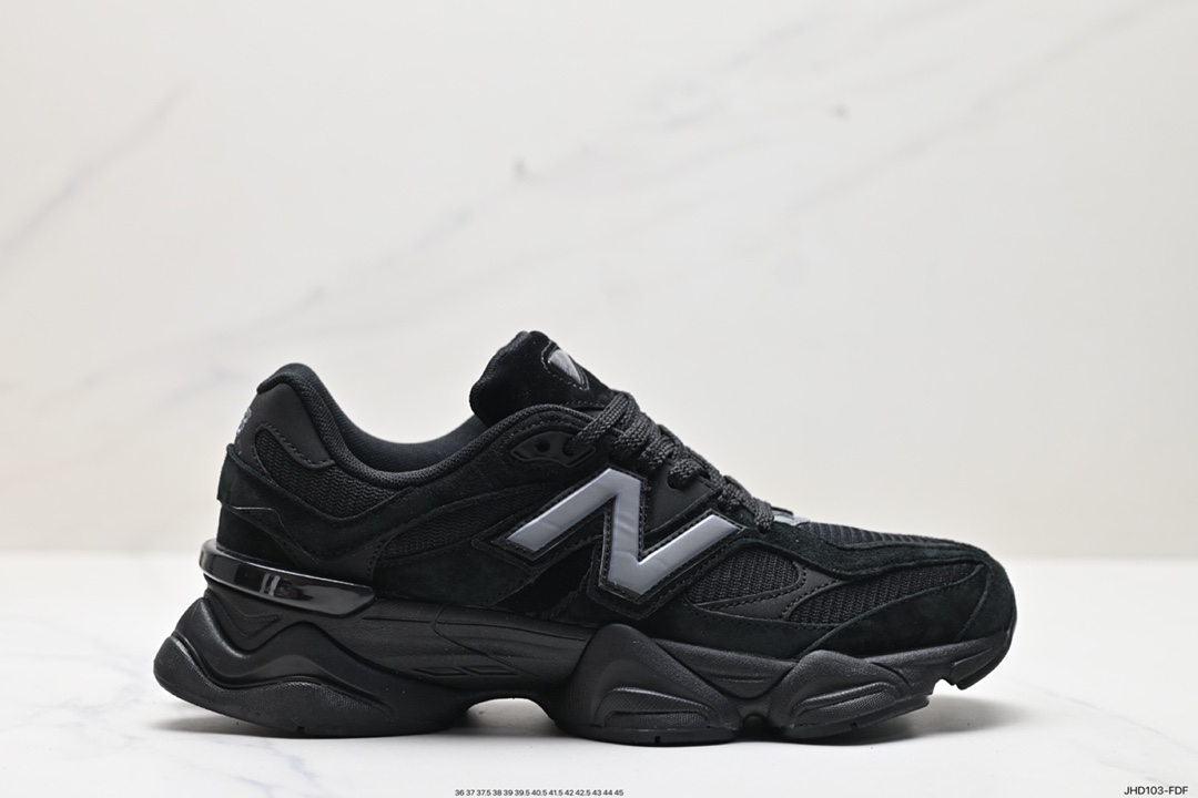 190 New Balance 9060”Triple Black”系列复古百搭老爹风跑步鞋“武士黑灰反光”U315060BPM