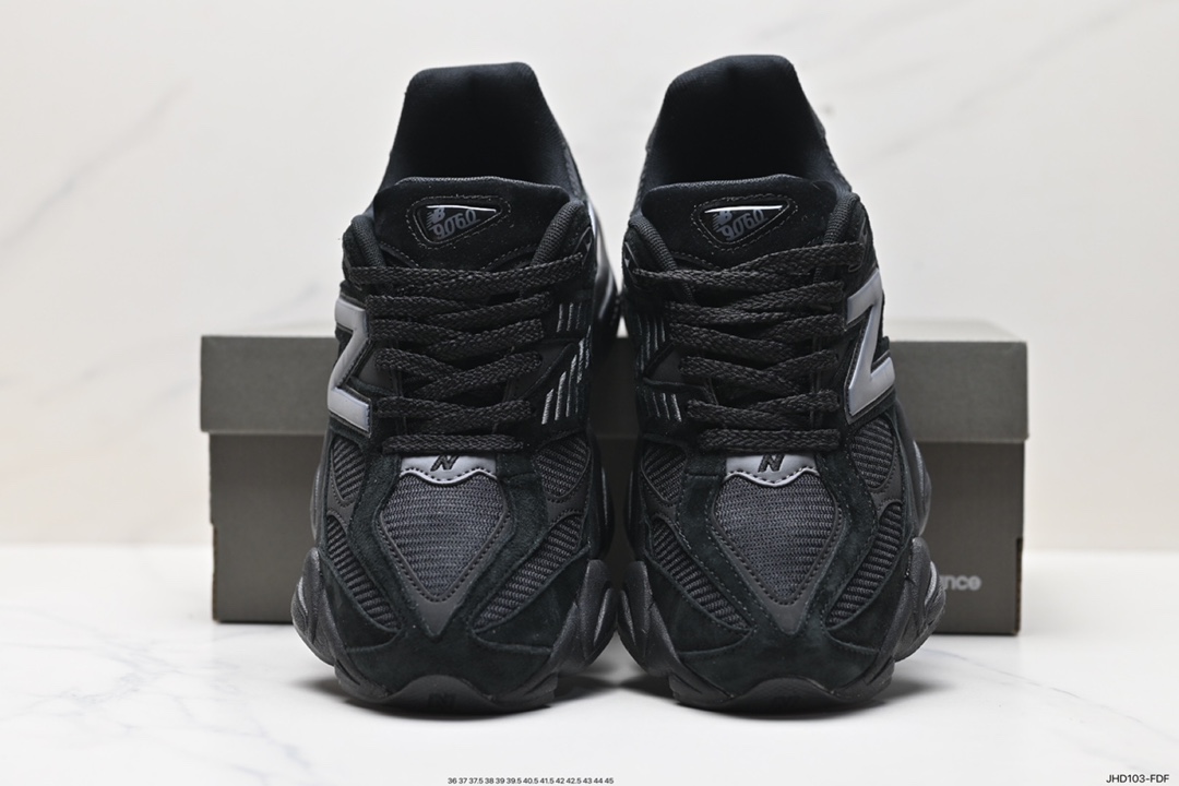 190 New Balance 9060”Triple Black”系列复古百搭老爹风跑步鞋“武士黑灰反光”U315060BPM