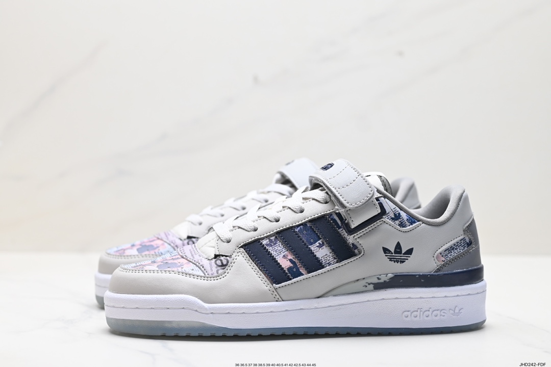 190 Adidas Forum LOW CL三叶草低邦 经典魔术贴复古板鞋 IG2999