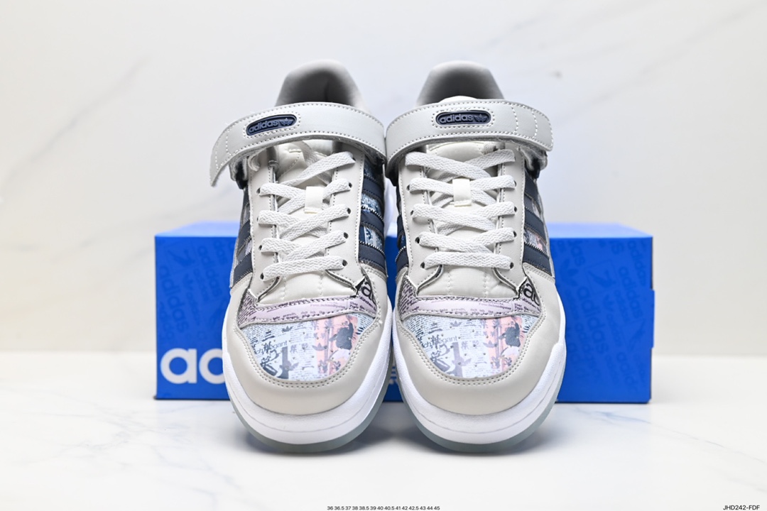 190 Adidas Forum LOW CL三叶草低邦 经典魔术贴复古板鞋 IG2999