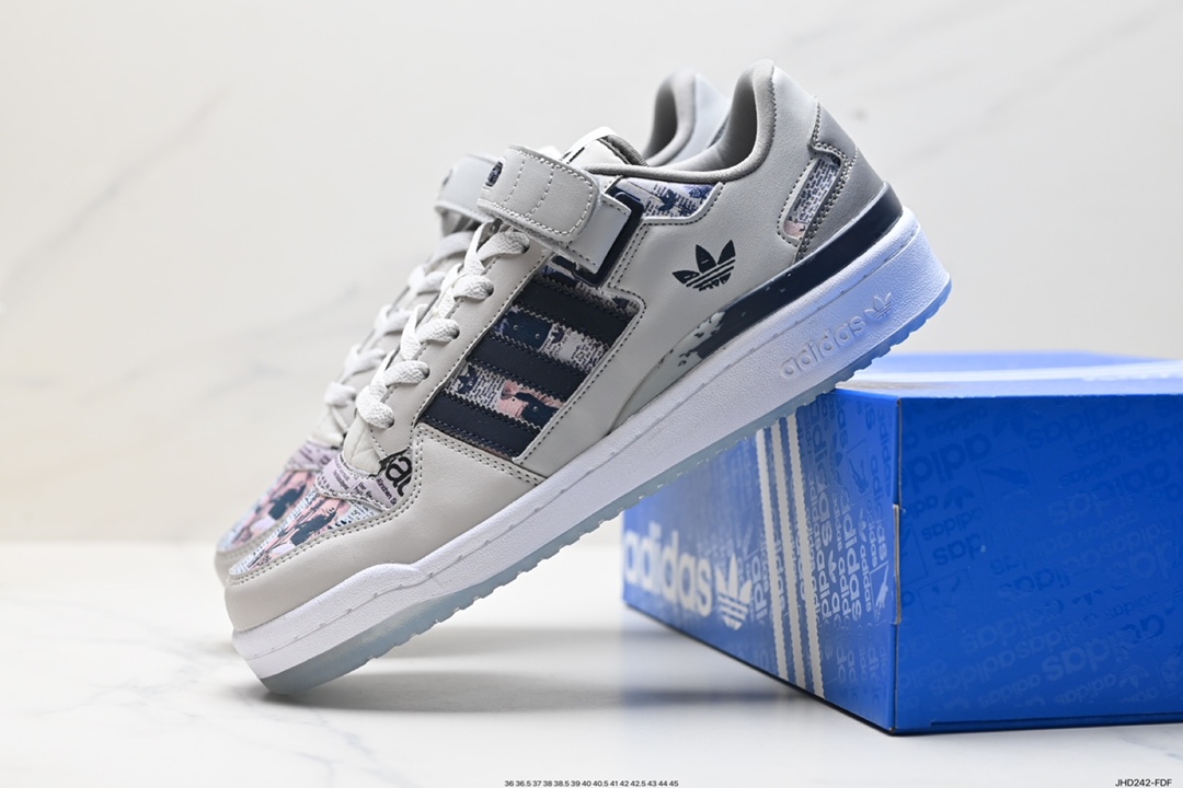 190 Adidas Forum LOW CL三叶草低邦 经典魔术贴复古板鞋 IG2999