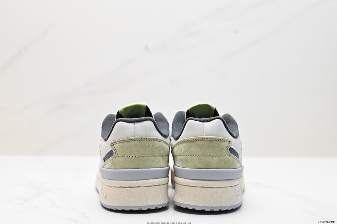 190 Adidas Forum EXHIBIT Low 三叶草低邦 经典魔术贴复古板鞋 ID6263