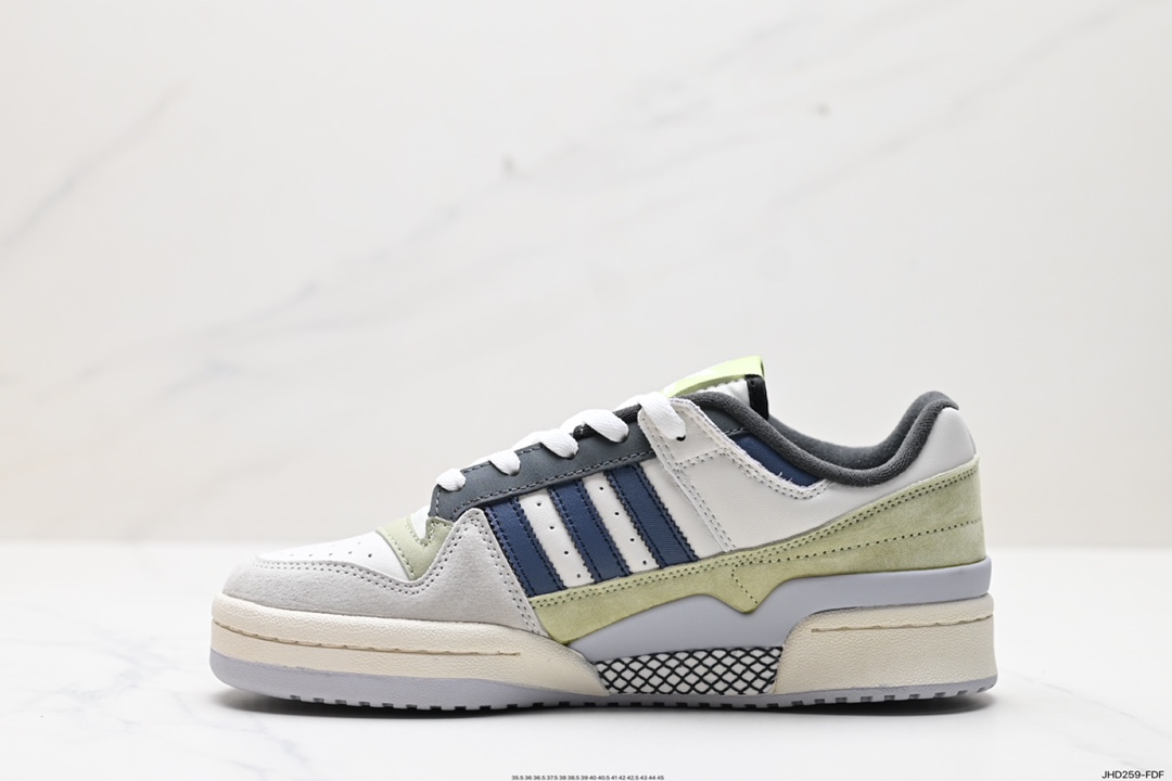 190 Adidas Forum EXHIBIT Low 三叶草低邦 经典魔术贴复古板鞋 ID6263