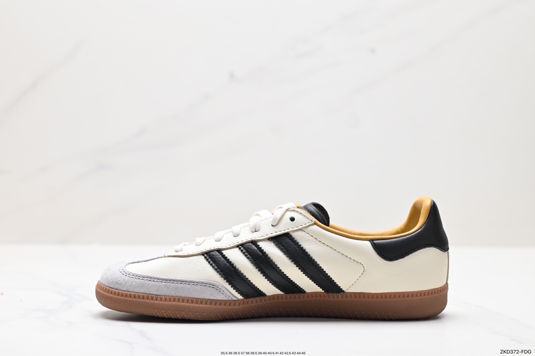 270 JJJJound x AD Originals Samba Classic”Studded Pack Black”桑巴舞板鞋 联名奶白灰黑 ID8708