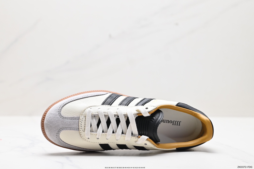 270 JJJJound x AD Originals Samba Classic”Studded Pack Black”桑巴舞板鞋 联名奶白灰黑 ID8708