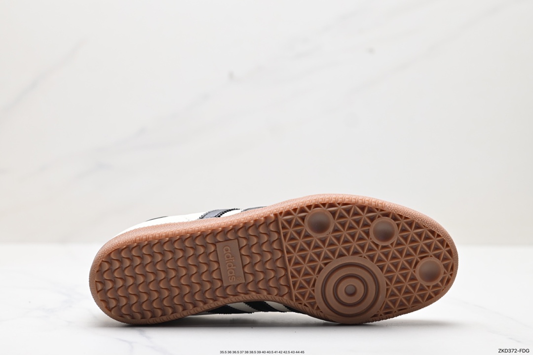 270 JJJJound x AD Originals Samba Classic”Studded Pack Black”桑巴舞板鞋 联名奶白灰黑 ID8708